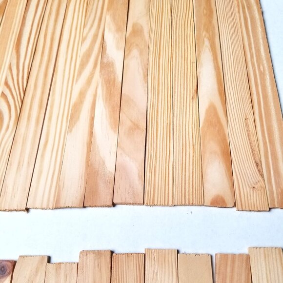 Wood Craft Sticks 12 Inch Natural Unfinished 50 Pieces DIY Projects - Picture 4 of 8